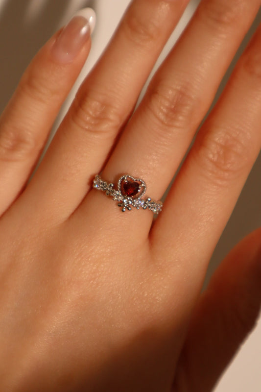 心形項鍊串燈鏈戒指