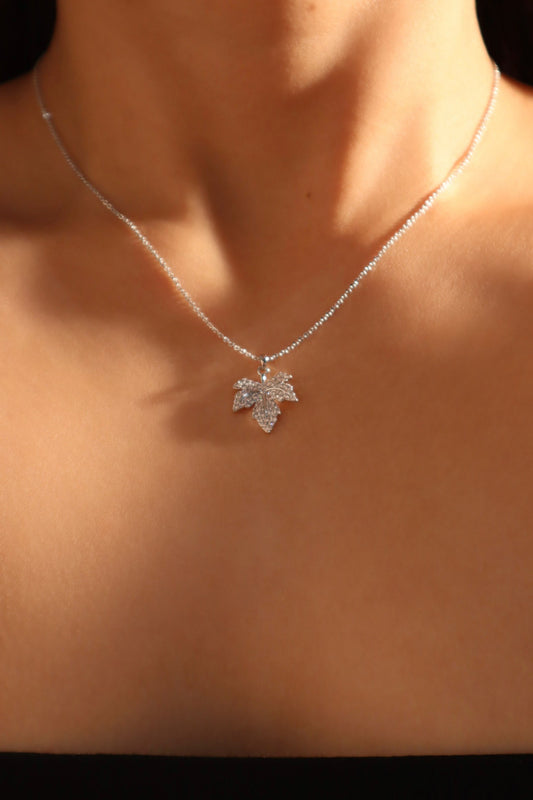 鑽石櫻桃葉項鍊