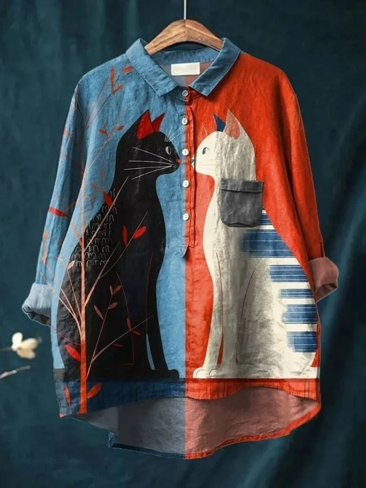美玲 | 貓藝術襯衫