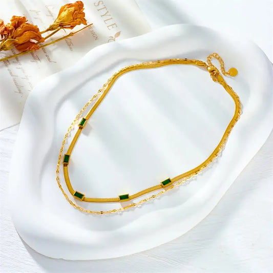 索瑞拉·傑姆 雙線復古項鍊